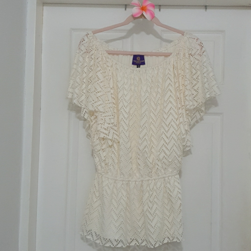 Sexy, feminine,  off shoulder blouse